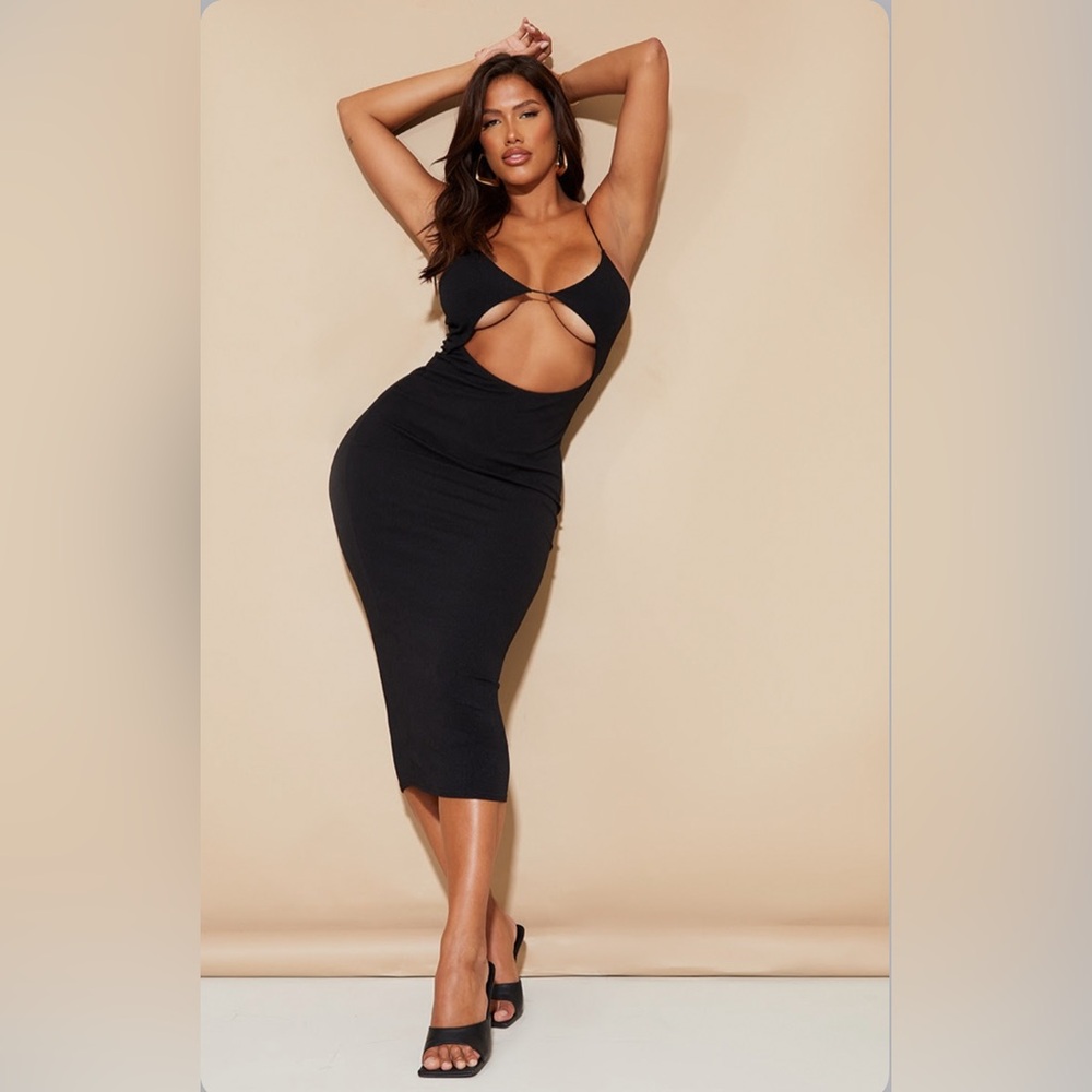 Pretty Little Thing Shape Cut Out Midaxi Dress